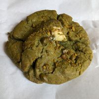 Matcha and marshmallow cookie at It's a Trap in Dublin