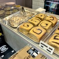 Cream cheese and normal cinnamon rolls  at It's a Trap in Dublin