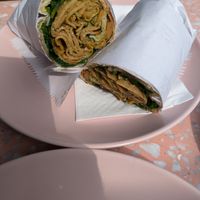 Pesto wrap at It's a Trap in Dublin