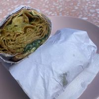 Seitan and pesto crunchy wrap   at It's a Trap in Dublin