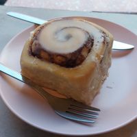 Cinnamon roll at It's a Trap in Dublin
