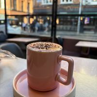 Hot chocolate with oat milk   at It's a Trap in Dublin