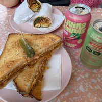 Korean wrap and Reuben toastie at It's a Trap in Dublin