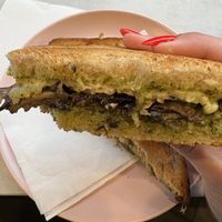 Mushroom toastie  at It's a Trap in Dublin