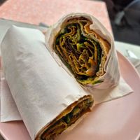 Seitan pesto wrap at It's a Trap in Dublin