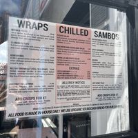 menu  at It's a Trap in Dublin