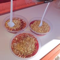 מלבי טבעוני עם קרם קוקוס at  The Jihon Giant  - ענק הג'חנון in Kokhav Yair Tzur Yigal