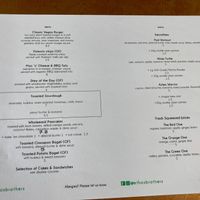 Menu 🌱💞🤩 at Ethos Brothers in Brentwood