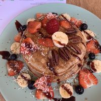 Wholewheat pancakes at Ethos Brothers in Brentwood