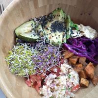 Buddha bowl at Ethos Brothers in Brentwood
