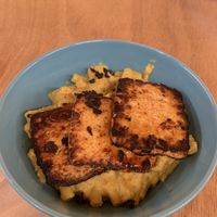 Mac n cheese with bbq tofu  at Ethos Brothers in Brentwood