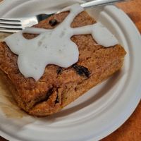 Carrot cake at Ethos Brothers in Brentwood