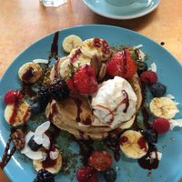 Pancakes 🥰 at Ethos Brothers in Brentwood