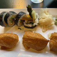 Vegetable roll and inari nigiri   at Sen Thai Asian Bistro in St Louis