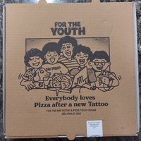 Pizza box at Pizza Youth in Sao Paulo