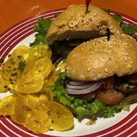 Sandwich de verduras at Casa Rio in Cocles