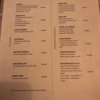 Menu as of Nov 2023  at Casa Rio in Cocles