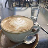 Great soy flat white😁  at Ours in Caloundra