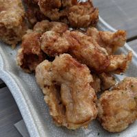 大豆ミートからあげ at Optimus Cafe in Osaka