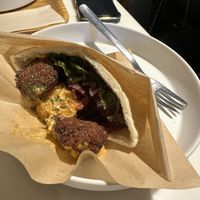 Falafel pita 11/10  at Optimus Cafe in Osaka