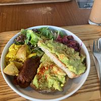 Have a good day brekky  at Optimus Cafe in Osaka