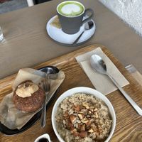 Oatmeal and Carrot Cake Muffinns  at Optimus Cafe in Osaka