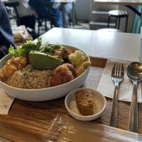 Optimus Bowl - absolutely loved the little corn thingy   at Optimus Cafe in Osaka