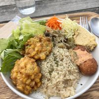 Buddha bowl (ran out of avo sadly)  at Optimus Cafe in Osaka