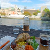 A "great start of the day" breakfast dish at Optimus Cafe in Osaka