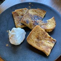 French toast at Optimus Cafe in Osaka