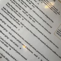 Vegan menu items can be seen  at Saha Eatery in Squamish