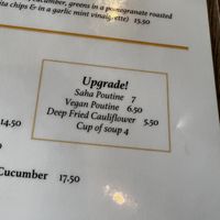 They have vegan poutine   at Saha Eatery in Squamish