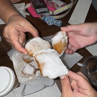 HOT out of the fryer Beignets!!! 🥰  at Brooklyn Cafe in Wilmington
