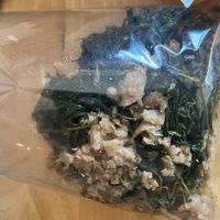 Fermented leaves -  too salty for me  at So Vegan - Yaowarat​ in Bangkok