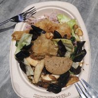 Mushroom stir fry at So Vegan - Yaowarat​ in Bangkok