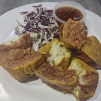 Crispy tofu was good at So Vegan - Yaowarat​ in Bangkok