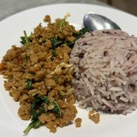 Pad krapao (holy basil stir fried)  at So Vegan - Yaowarat​ in Bangkok