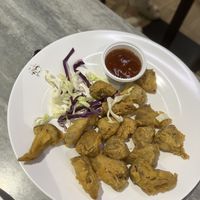 Popcorn chicken   at So Vegan - Yaowarat​ in Bangkok