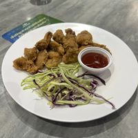 Popcorn chickenn  at So Vegan - Yaowarat​ in Bangkok