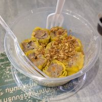 Mushroom dumplings at So Vegan - Yaowarat​ in Bangkok