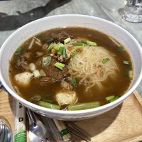 mushroom noodles  at So Vegan - Yaowarat​ in Bangkok