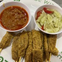 Thai Porkless Satay  at So Vegan - Yaowarat​ in Bangkok