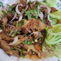 Mock Duck Salad at So Vegan - Yaowarat​ in Bangkok