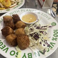 crabless meatballs  at So Vegan - Yaowarat​ in Bangkok
