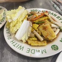 lotus corn salad  at So Vegan - Yaowarat​ in Bangkok