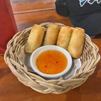 Veggies spring rolls   at Apsara in Koh Lanta