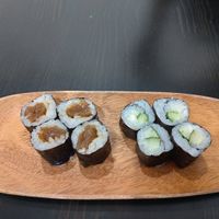Pickled radish and cucumber rolls at Shū ShòuSī 蔬壽司 - Yasaisushi in Taichung