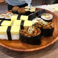 Platter of sushi  at Shū ShòuSī 蔬壽司 - Yasaisushi in Taichung