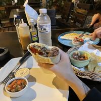 Vegan burrito - not the most appealing photo but tasted incredible  at Ando Loco in Koh Phangan