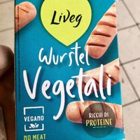 Vegan bratwursts  at Pam in Bologna